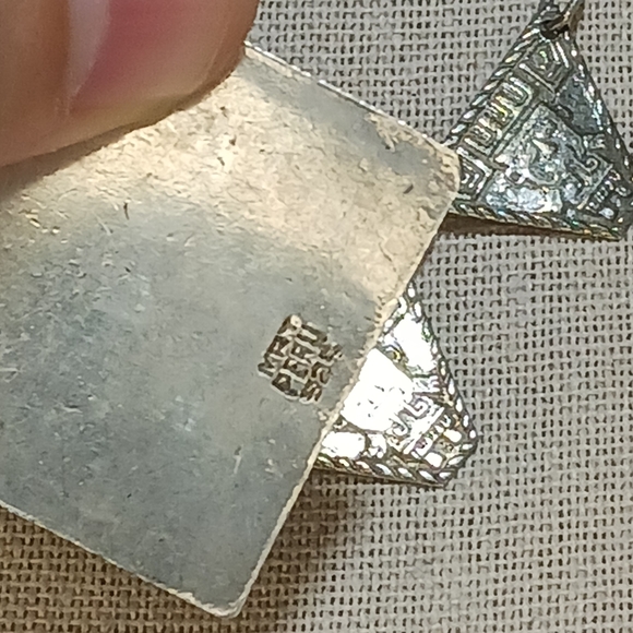 Vintage Stamped PERU 925 Sterling Silver Necklace - Picture 5 of 6